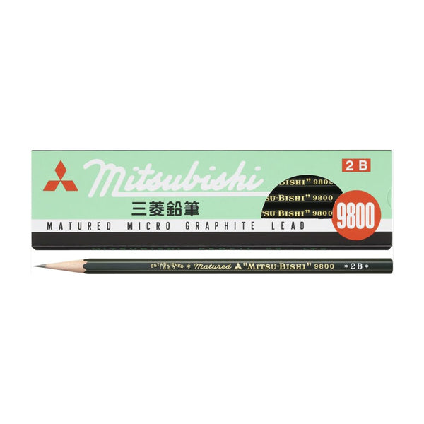 Box of 12, 9800 2B pencils — by Mitsubishi
