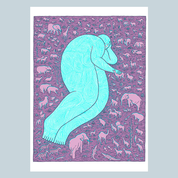 BY THIS SHALL YOU KNOW HIM – ANIMALS, Silkscreen - 50x70 cm — by Jesse Jacobs
