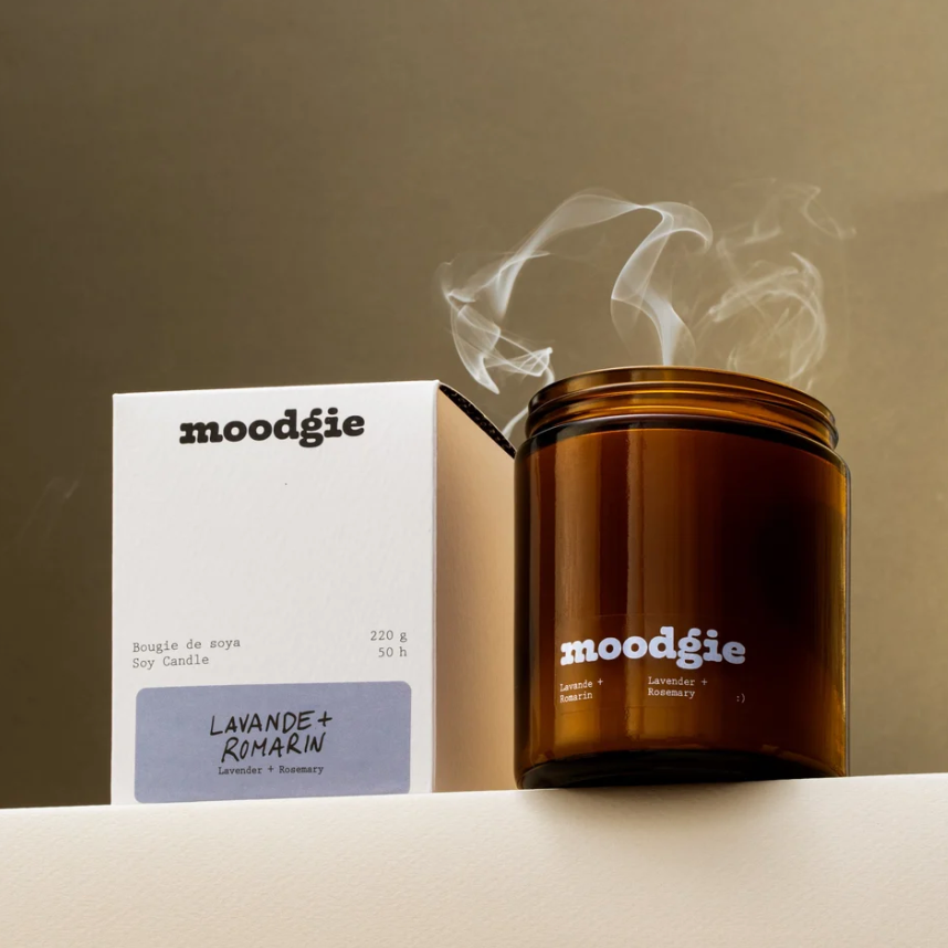 CANDLE (Lavender + Rosemary) — by Moodgie