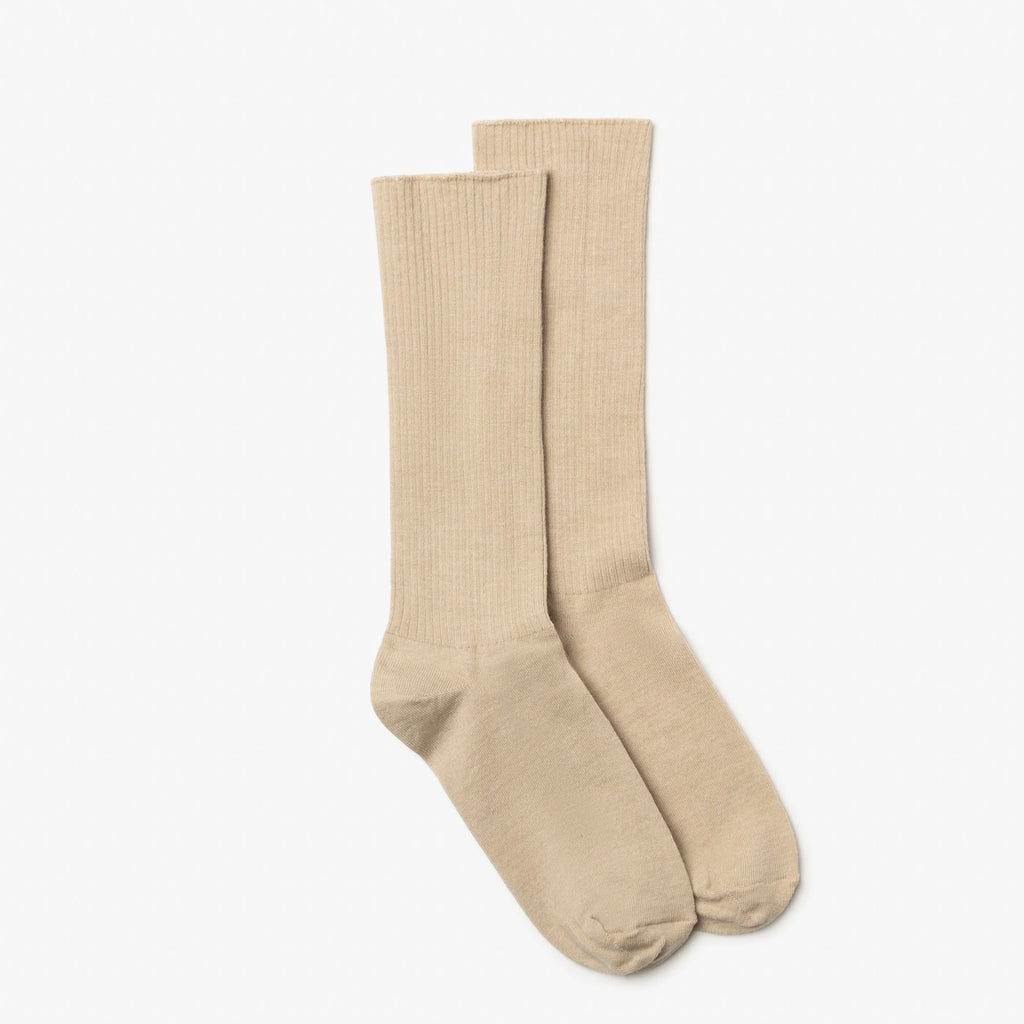 CASHMERE SOCKS – Natural (Multiple Sizes) — by Milo & Dexter