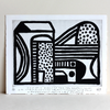 CES DEUX ESPACES ABRITÉS, 33 x 26 cm (Sugar etching) – by Atelier Bingo
