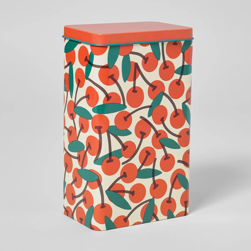 CHERRIES COFFEE TIN — by Elena Boils