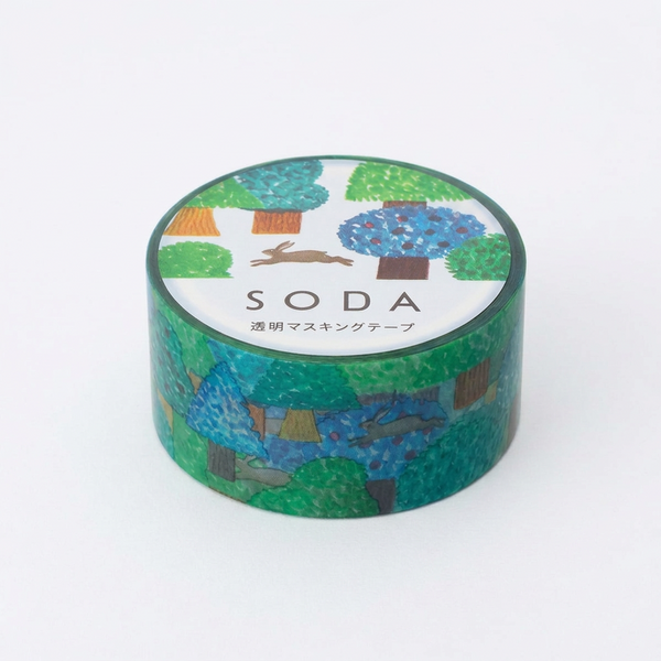 HARE - Soda transparent Masking Tape, 20 mm — by Hitotoki