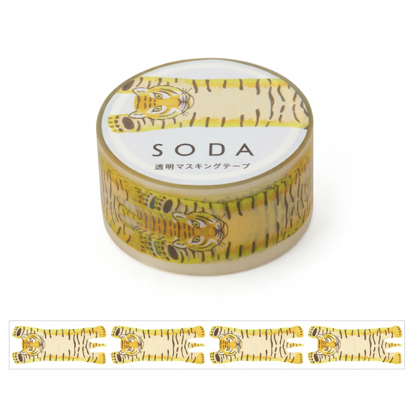 TIGER - Soda transparent Masking Tape, 20 mm — by Hitotoki