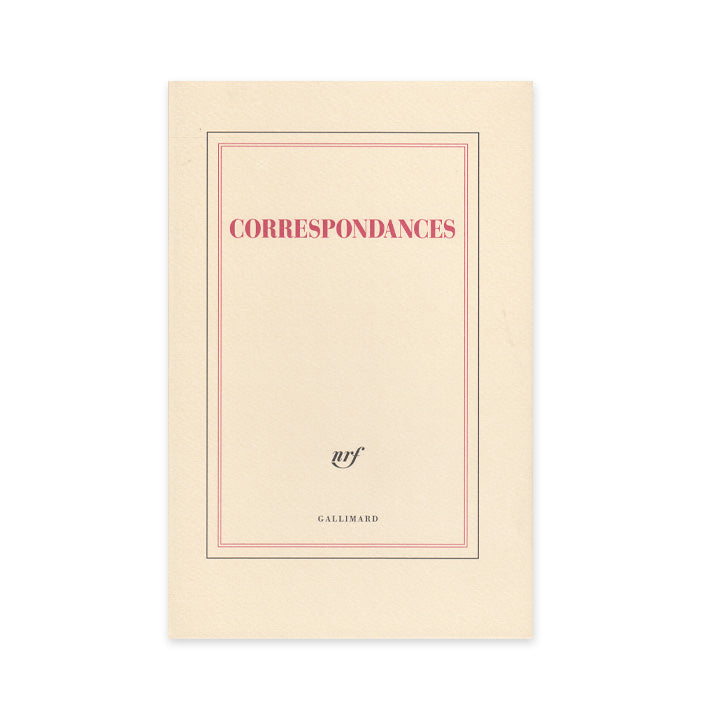 "CORRESPONDANCES" CORRESPONDENCE SET — by Gallimard