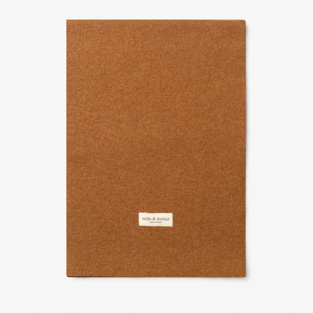 CLASSIC MERINO WOOL SCARF – Burnt Orange — by Milo & Dexter