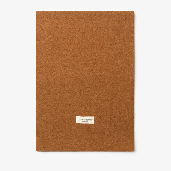 CLASSIC MERINO WOOL SCARF – Burnt Orange — by Milo & Dexter