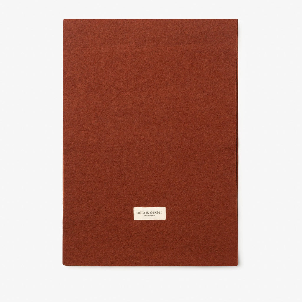 CLASSIC MERINO WOOL SCARF – Rust — by Milo & Dexter