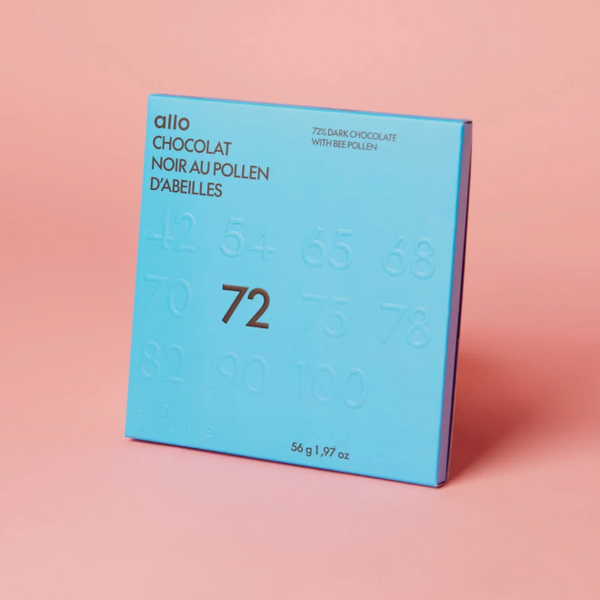 DARK CHOCOLATE 72% WITH BEE POLLEN — by Allo Simonne