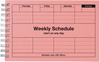 DAYFREE UNDATED WEEKLY SCHEDULE PLANNER (multiple colours) — by MARK'S