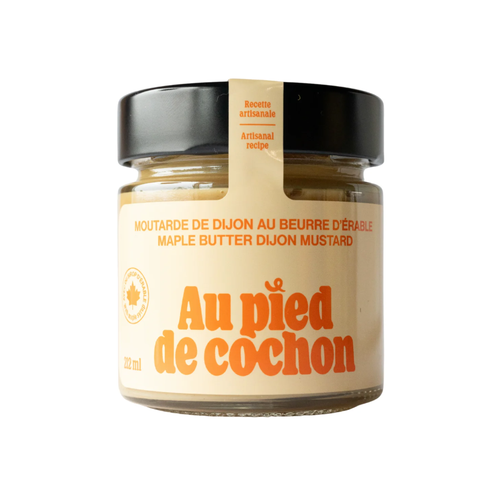 MOUTARDE DIJON AU BEURRE D'ÉRABLE — par Au Pied de Cochon
