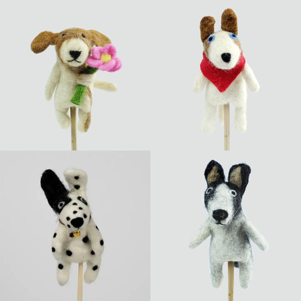 DOG - FINGER PUPPET (Multiple styles) — by The Winding Road
