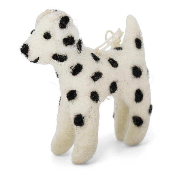 HANGING FELT ORNAMENT - DOG DALMATIAN — by Gry & Sif