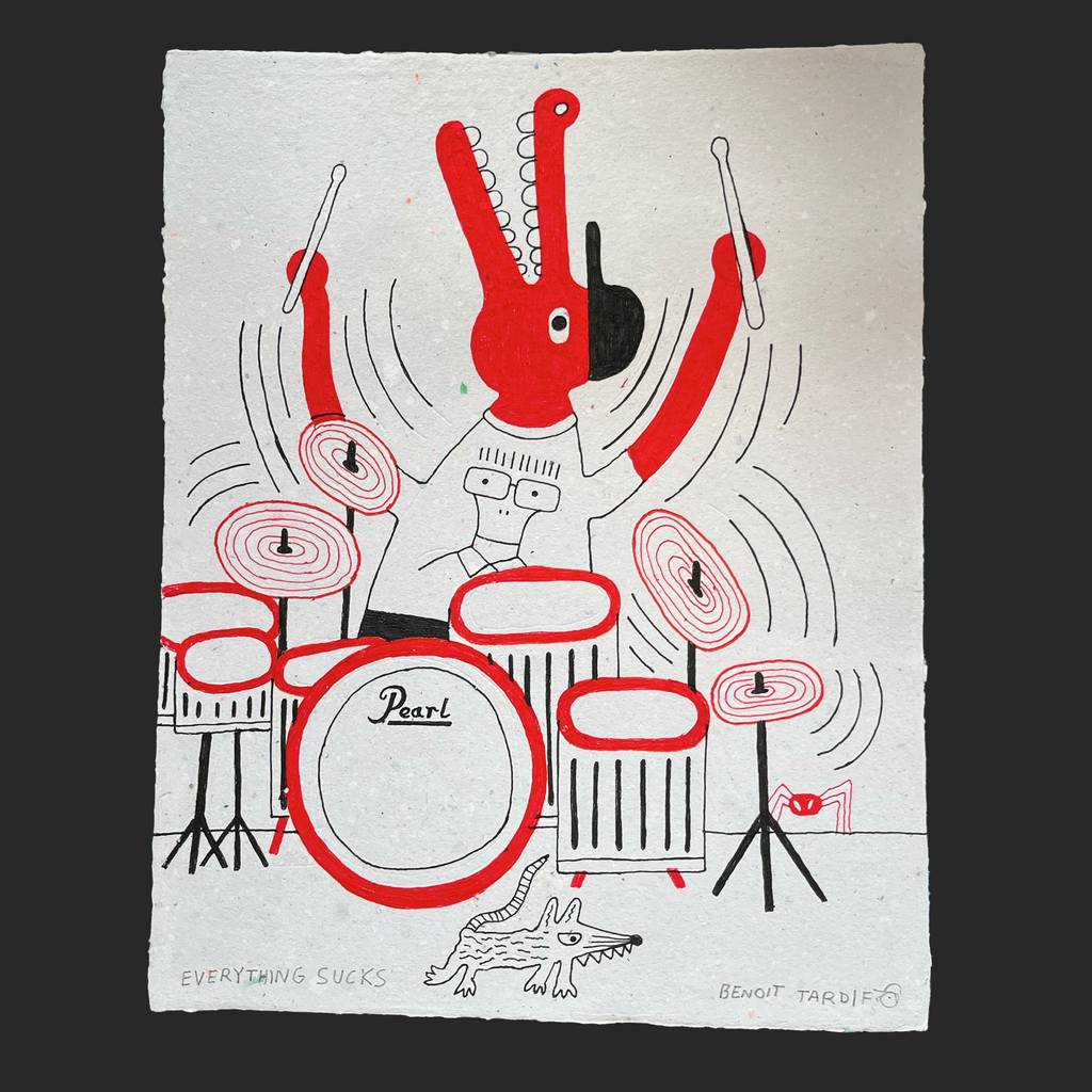 EVERYTHING SUCKS (Dessin original) - 11.25 x 13.75 po — par Benoit Tardif