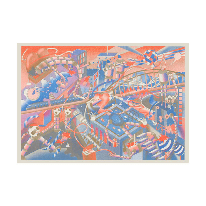 EXPLOSION ABOVE THE CITY 02 - 29,7 x 21 cm (A4) — par Kycolun
