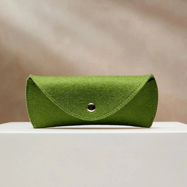 JAZZ GLASSES CASE - Olive Green — by Gonthier Atelier