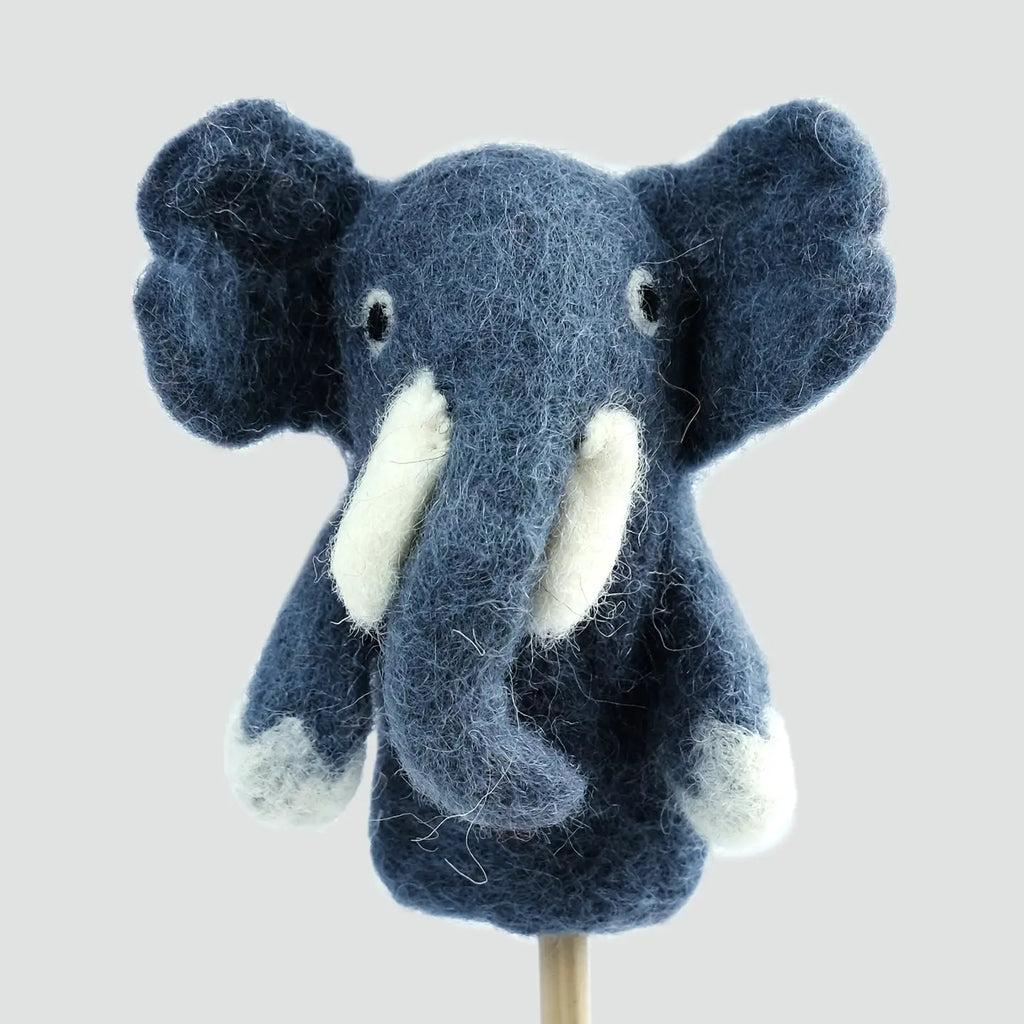 ÉLÉPHANT - MARIONNETTE À DOIGT — par The Winding Road