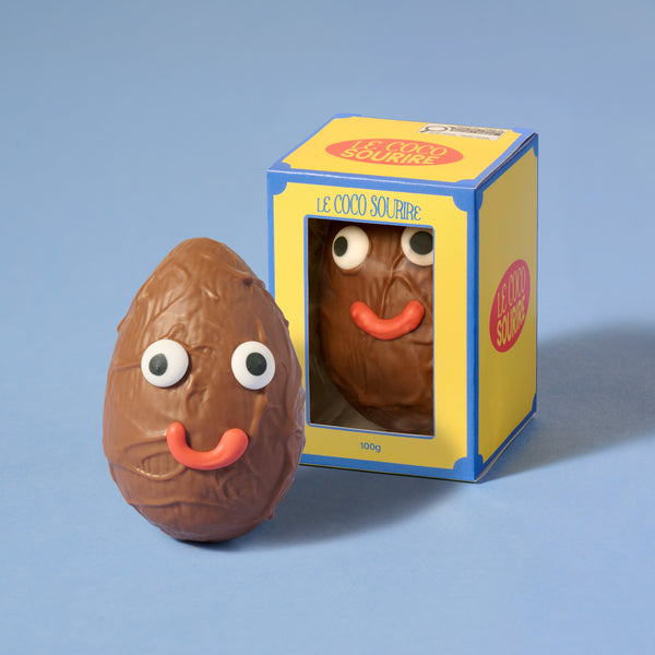 SMILING EGG CARAMEL CHOCOLATE — by Ernestine