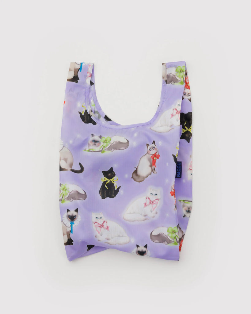 REUSABLE BAG "FANCY CATS" (multiple sizes) — by Baggu
