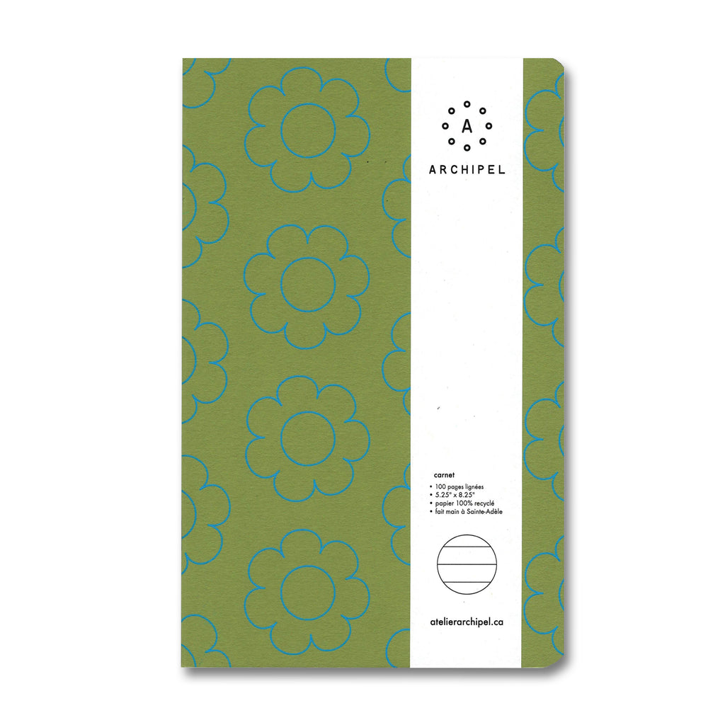 FLOWERS NOTEBOOK (mulitple colors) — by Archipel