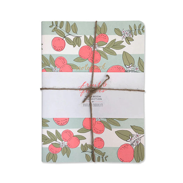 FRUIT AND FLOWERS NOTEBOOK — by Hartland Brooklyn