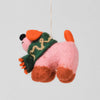 "FLIP" DOG FELT ORNAMENT— by Cari Vander Yacht
