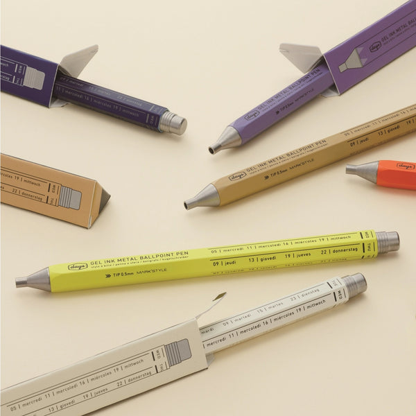 STYLO-BILLE EN GEL EN ALUMINIUM (plusieurs couleurs) — par MARK’S