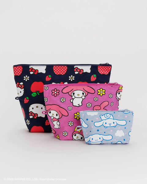 GO POUCH SET HELLO KITTY AND FRIENDS — by Baggu