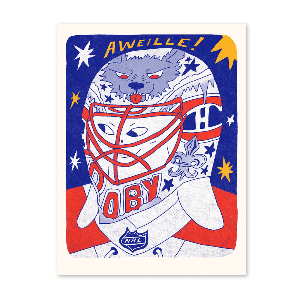 GO HABS GO – 9" x 12" (Risograph Poster) — by Amery Sandford