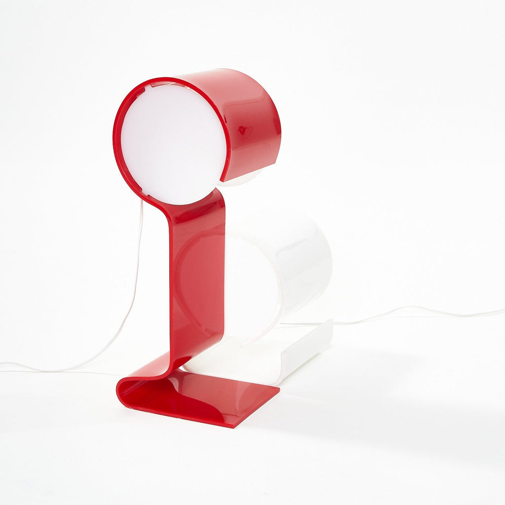 GLO-UP, POINT D'INTERROGATION, ROUGE - Lampe de table — par Douglas Ball
