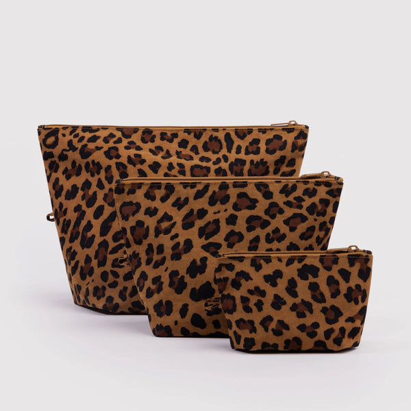 GO POUCH SET "LEOPARD" — by Baggu