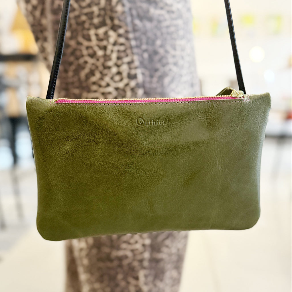 CALLAS HANDBAG - Olive Leather — by Gonthier Atelier