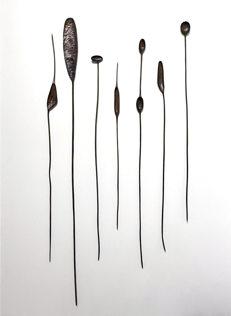 L'HERBIER -Sculpture murale en noyer noir— par Lemyre