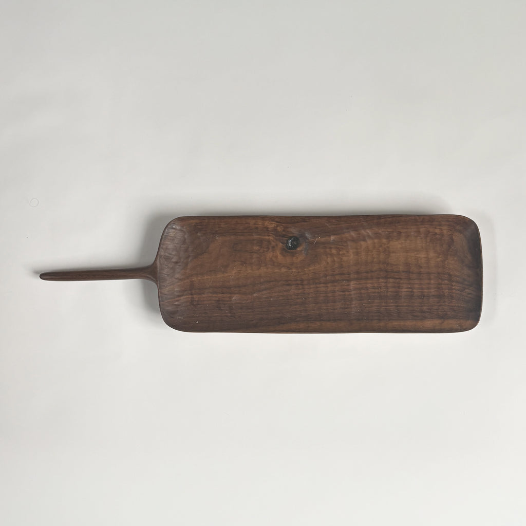 RECTANGULAR SERVICE TRAY IN BLACK WALNUT — par Lemyre