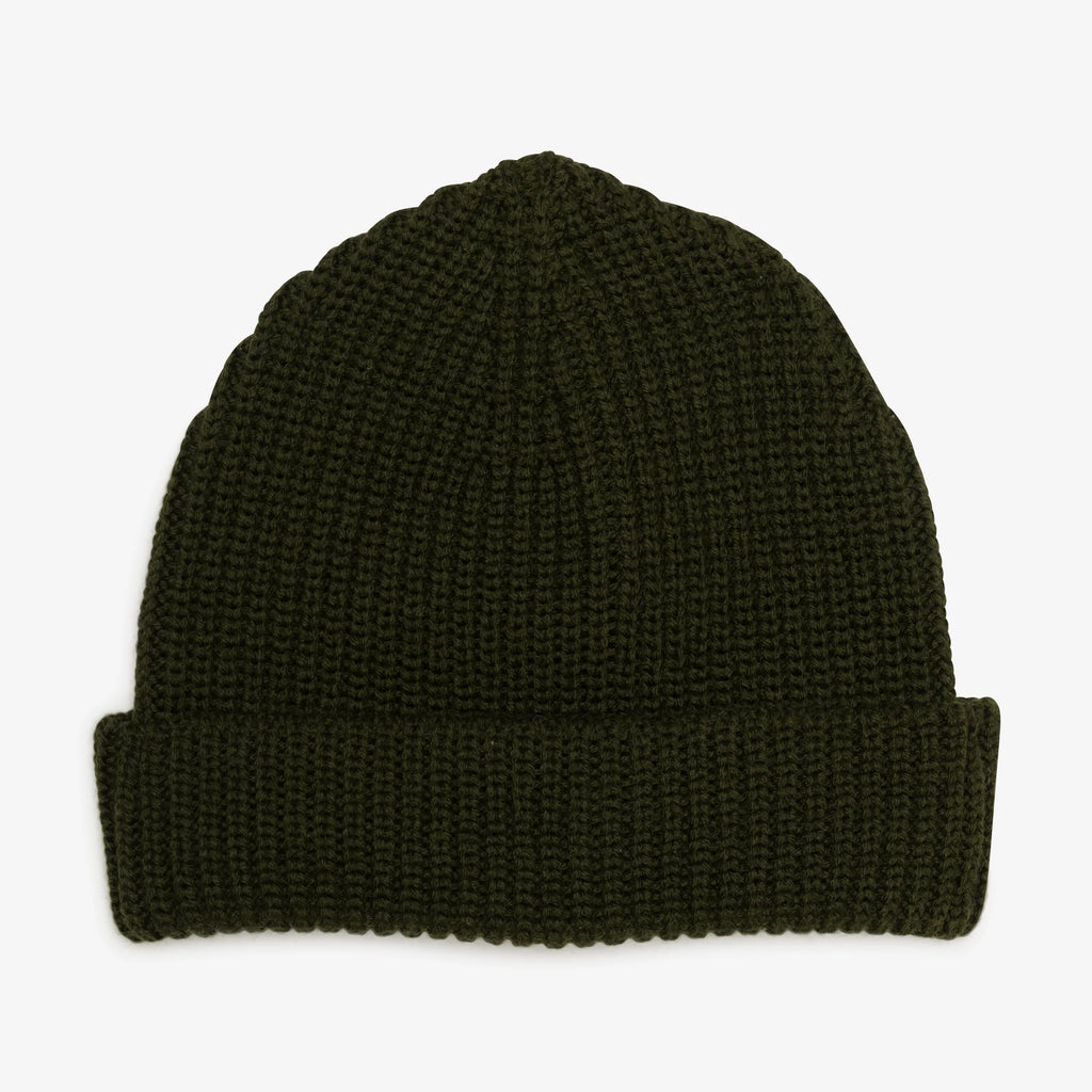 MERINO WOOL BEANIE – Olive — by Milo & Dexter