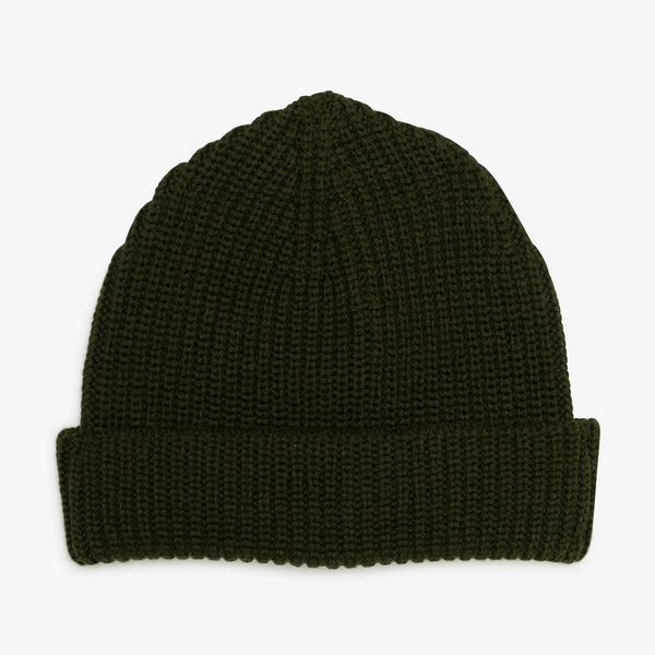 MERINO WOOL BEANIE – Olive — by Milo & Dexter