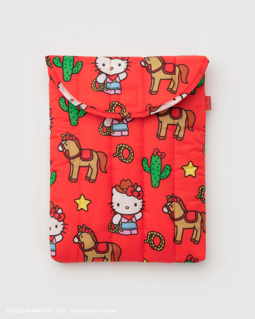 PUFFY LAPTOP SLEEVE “HELLO KITTY WESTERN“ (Multiple Sizes) — by Baggu