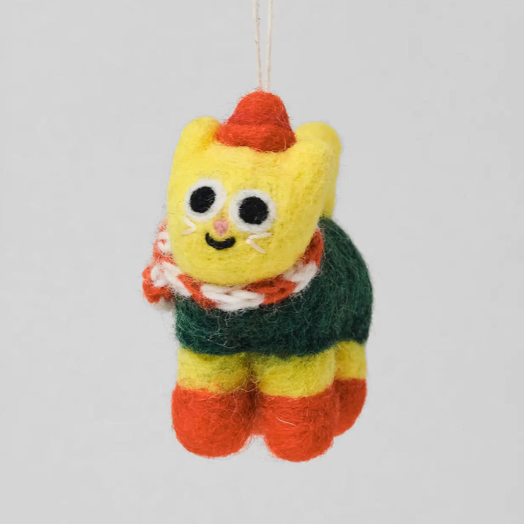 "HANS" CAT FELT ORNAMENT — by Elliot Kruszynski