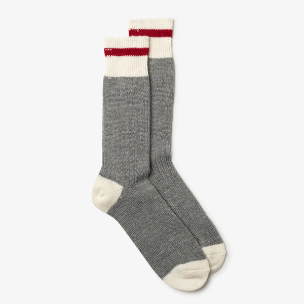 HERITAGE WOOL SOCKS – Red (Multiple Sizes) — by Milo & Dexter