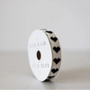 BLACK HEARTS RIBBON - SMALL — by Luxe B Co.