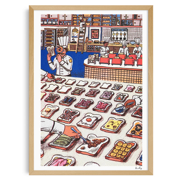 SI JE DIRIGEAIS UN RESTAURANT DE TOASTS, 29,7 x 42 cm  — par David Huang