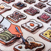 IF I RAN A TOAST RESTAURANT, 29,7 x 42 cm — by David Huang