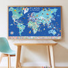 DISCOVERY STICKERS POSTER “FLAGS OF THE WORLD” — by Poppik