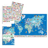 DISCOVERY STICKERS POSTER “FLAGS OF THE WORLD” — by Poppik