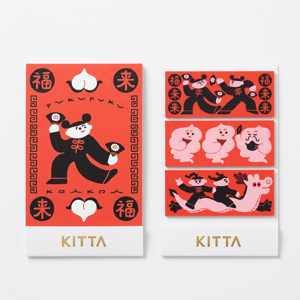 FORTUNE - Feuilles de ruban washi Kitta — par Hitotoki