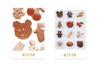BISCUITS - Feuilles d’autocollants washi KITTA — par Hitotoki
