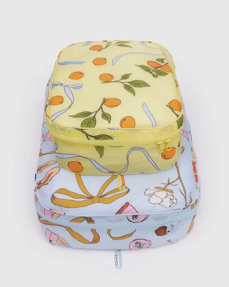 LARGE PACKING CUBE SET “GET READY WITH ME“ — by Baggu – Paperole