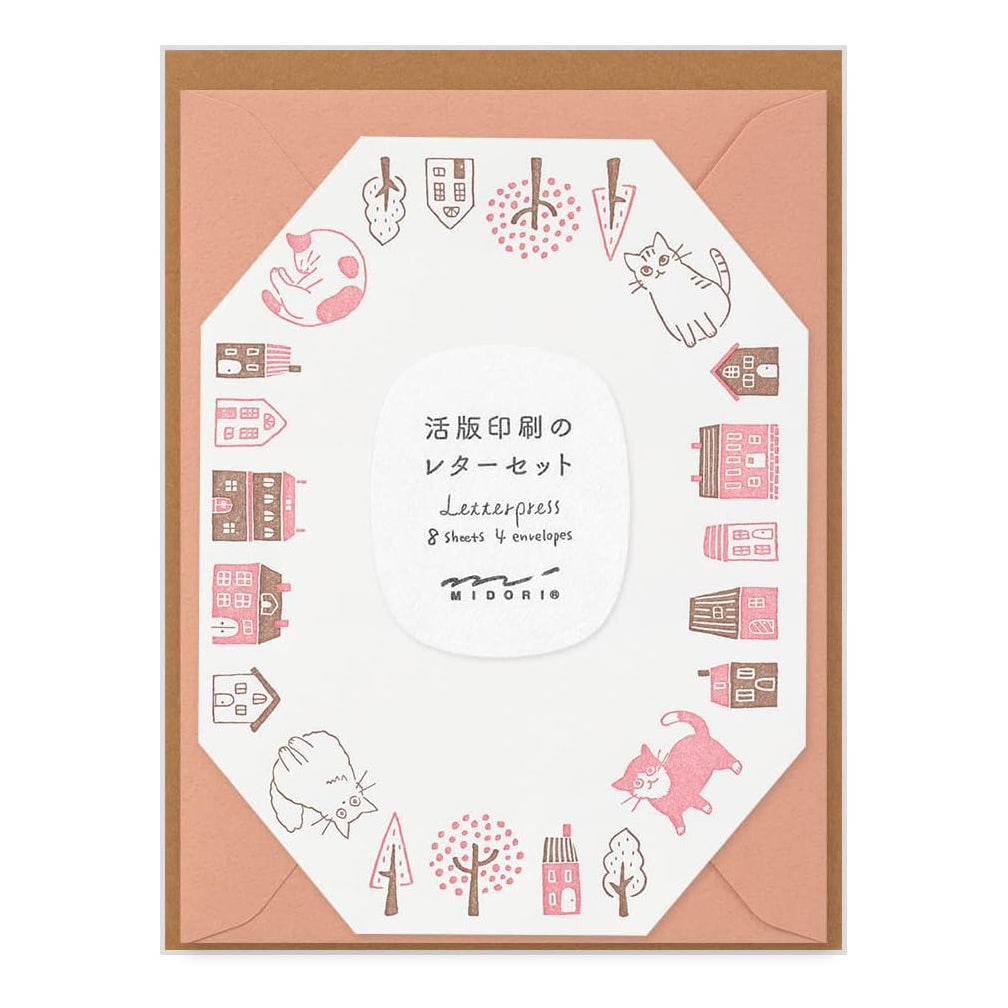 LETTERPRESS LETTER SET DIE-CUT (CAT) — by Midori