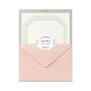 LETTERPRESS LETTER SET (PINK FRAME) — by Midori