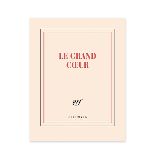 CARNET DE NOTES « LE GRAND COEUR » — par Gallimard